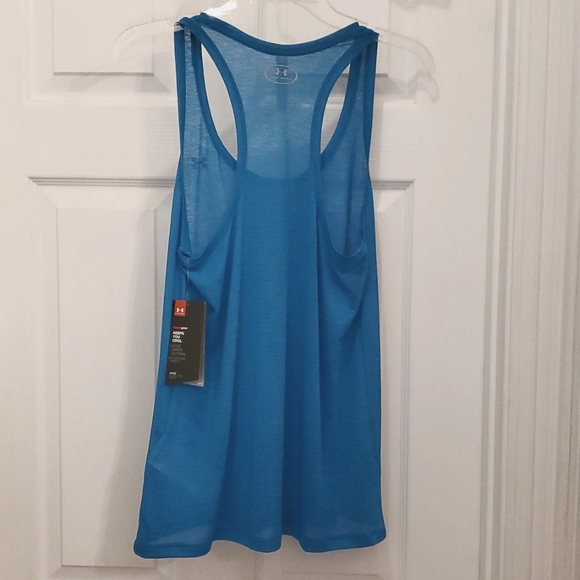 Under Armour Heat Gear Women's Small Teal Blue Tank Top - Picture 2 of 4
